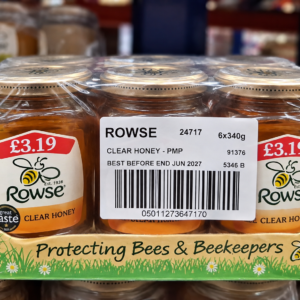 Rowse Clear Runny Honey 340g Price Marked Pack (Case of 6 Jars)