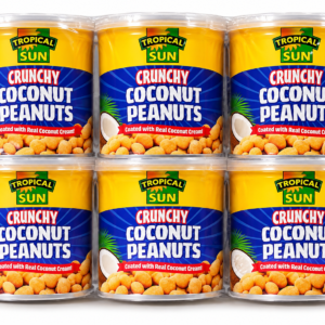Tropical Sun Crunchy Coconut Peanuts 165g (Case of 12 Tins)