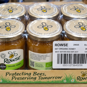 Rowse Set Organic Honey 340g (Case of 6 Jars)